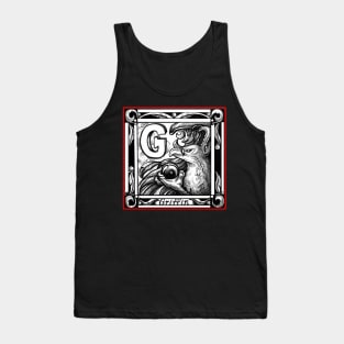 G is For Griffin - Red Outline Version Tank Top